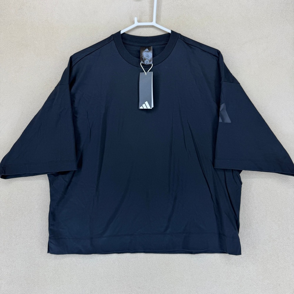 Adidas Women Oversized T Shirt Black Multi Sport Size L Made in Vietnam